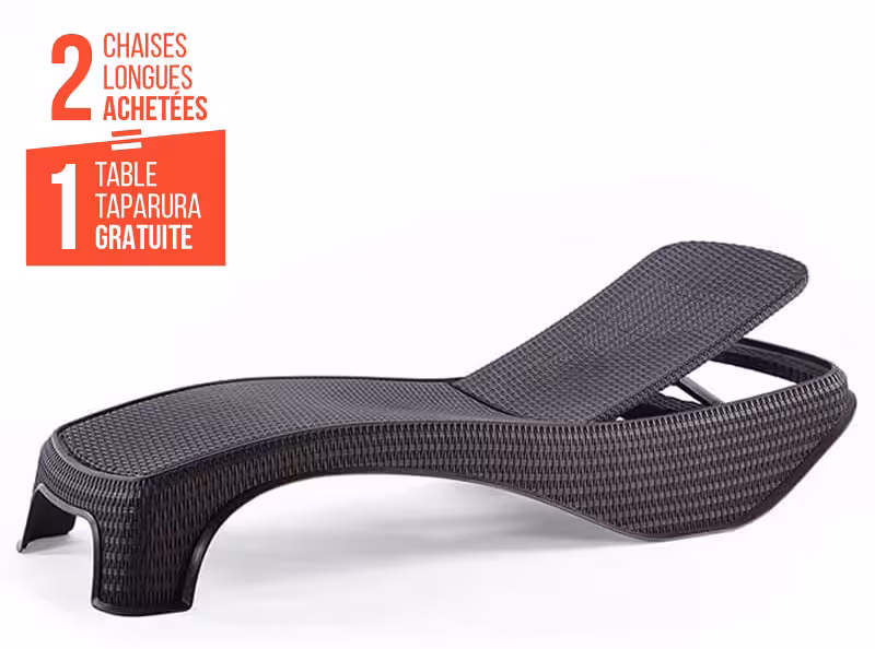 chaise longue résine tressé pour été 2025 en Tunisie