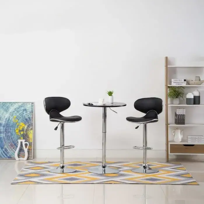 tabouret de bar noir pour bureau