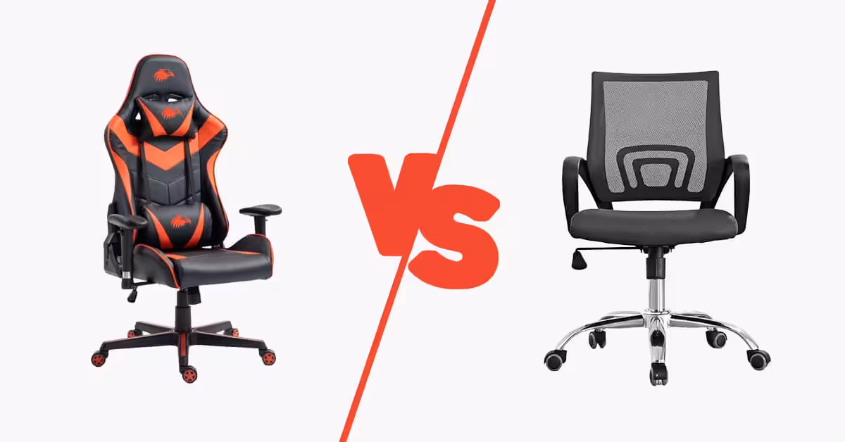 Chaise de bureau vs fauteuil gamer : quel siège choisir pour le travail ?