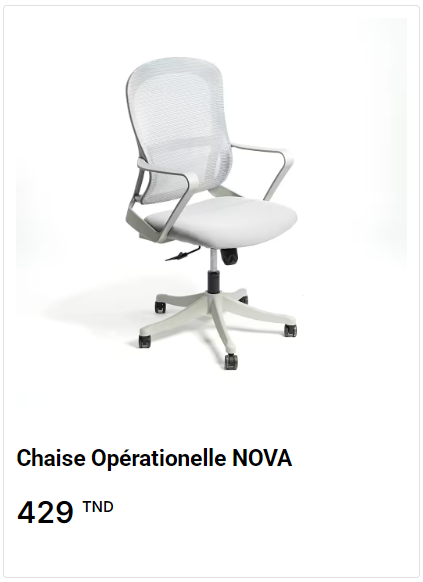 chaise de bureau grand taille tunisie